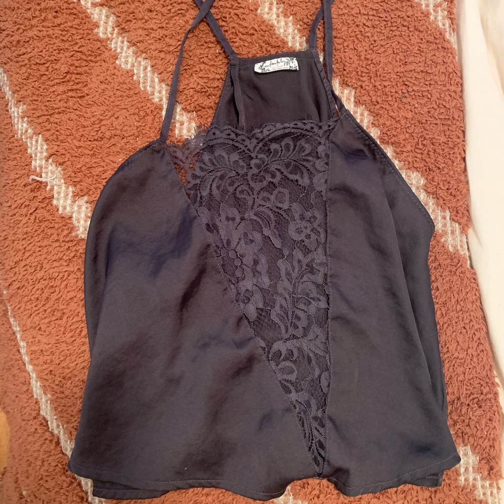 Free People lace front top XS